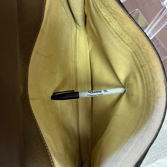 SOLD ‼️‼️Authentic GUCCI Clutch Bag GG PVC Leather Brown F5629 - Picture 3 of 14